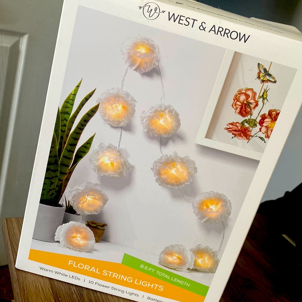 Floral string lights